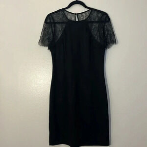 Catherine Malandrino | New black lace sheath dress Women’s size 8 stretch fitted